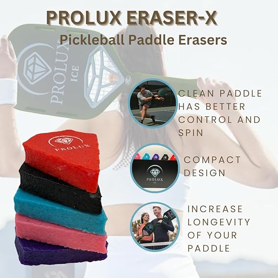 Pickleball Starter Kit – KVLR Paddle (USA Pickleball Approved) + P-FORTY Balls + PROLUX Eraser-X